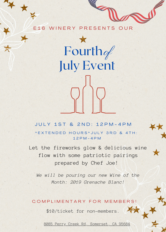 E16 4th of July Weekend Event